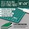 18" x 24" Self-Healing Cutting Mat 5-Ply - Double-Sided Green/Black Craft Mat, Non-Slip Cutting Mats for Crafts, Sewing, Quilting, Scrapbooking